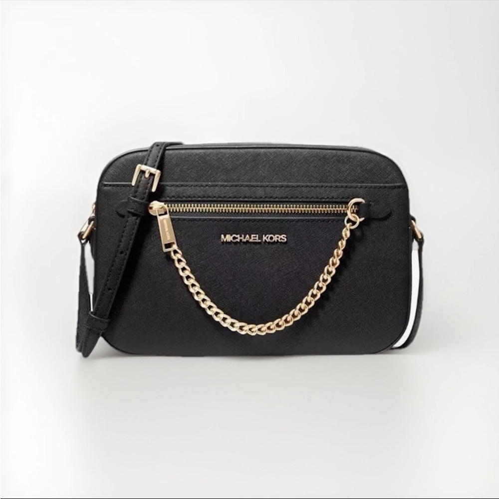 Michael Kors Jet Set Large Saffiano Leather Crossbody Bag